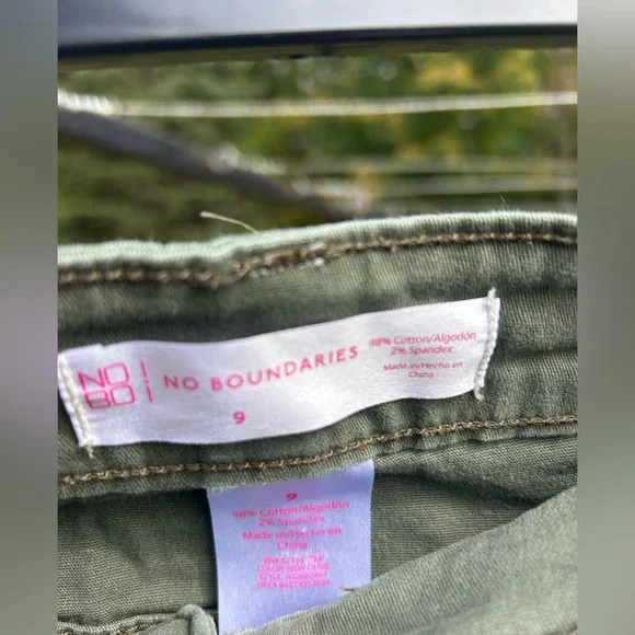 No Bo Olive Green Women's Shorts - Picture 3 of 3